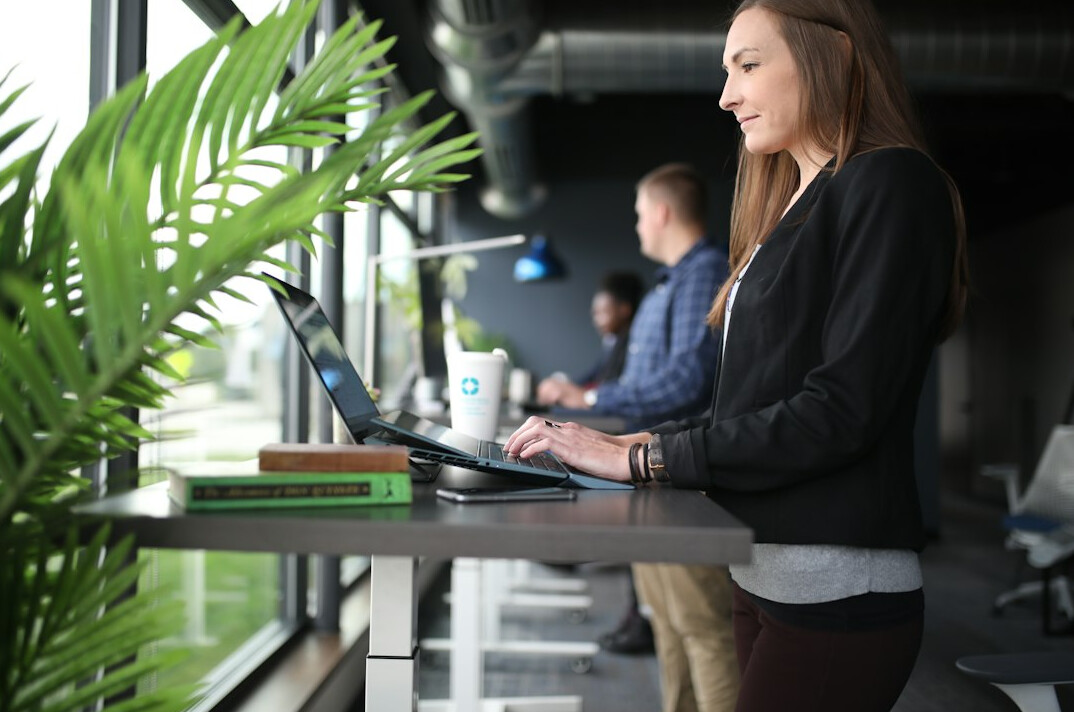 healthy office workers